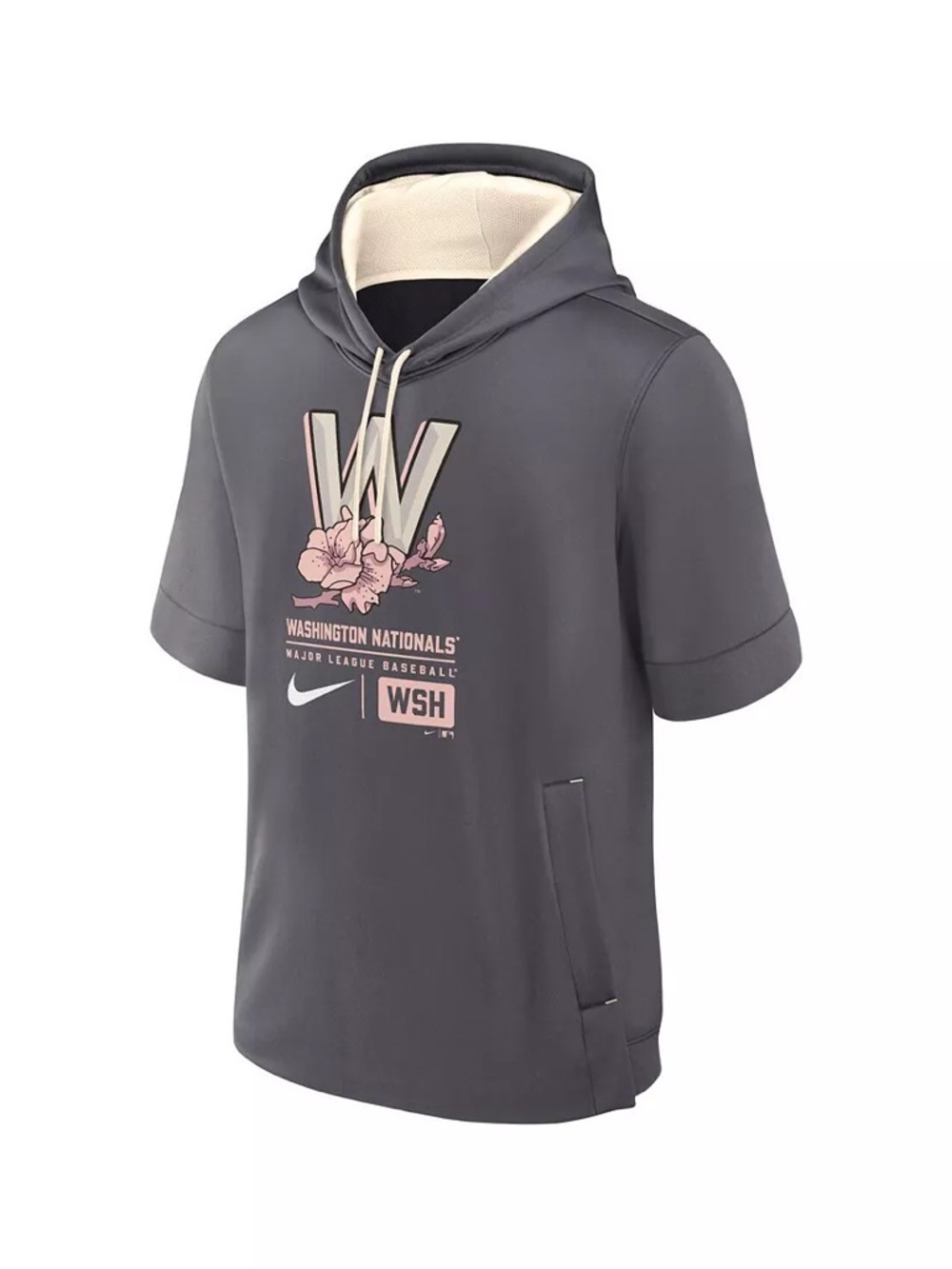 Nike Men's MLB Washington Nationals Short Sleeve Hoodie